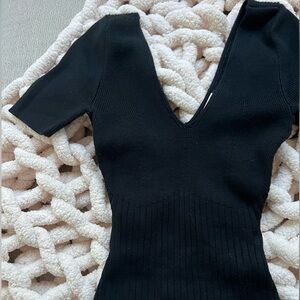 Abercrombie & Fitch V Neck Sweater Bodysuit